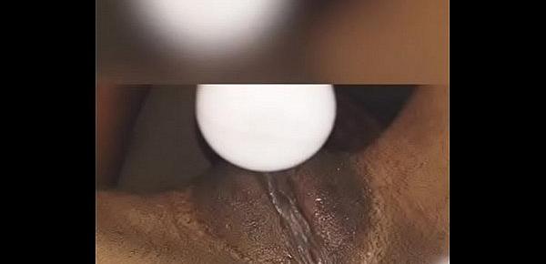  Sexy ebony has an orgasm